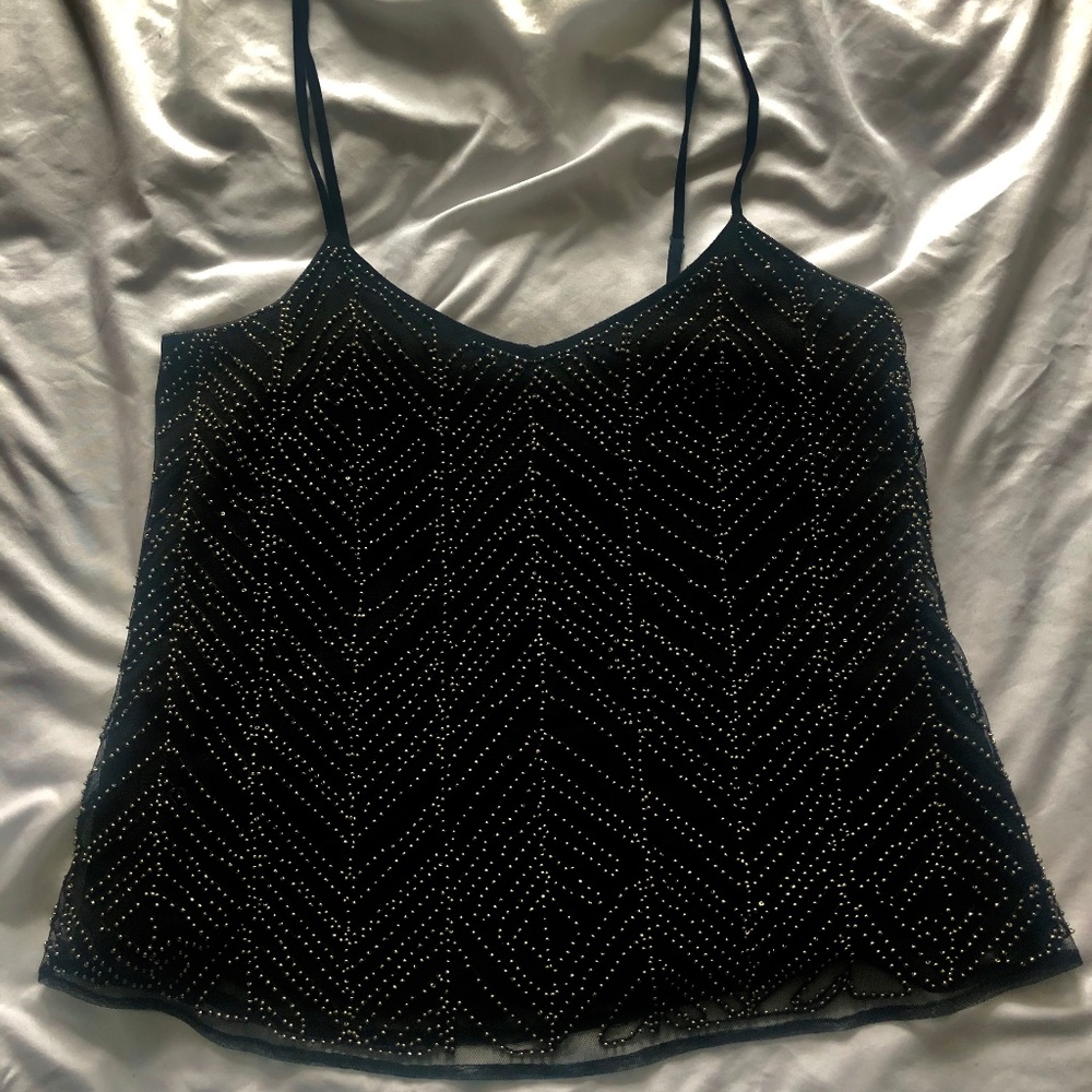 Jeweled Black Top